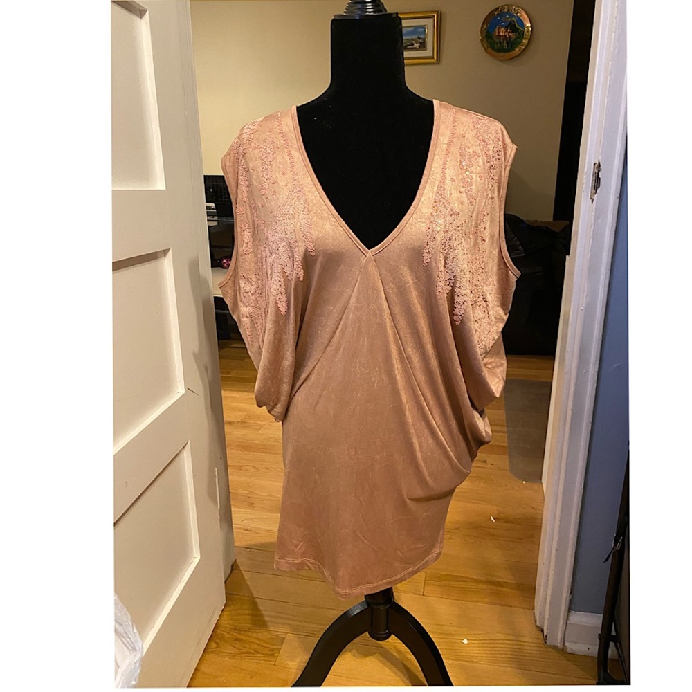 Blush dress with detail